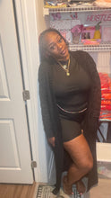 Load image into Gallery viewer, Black cardigan sweater